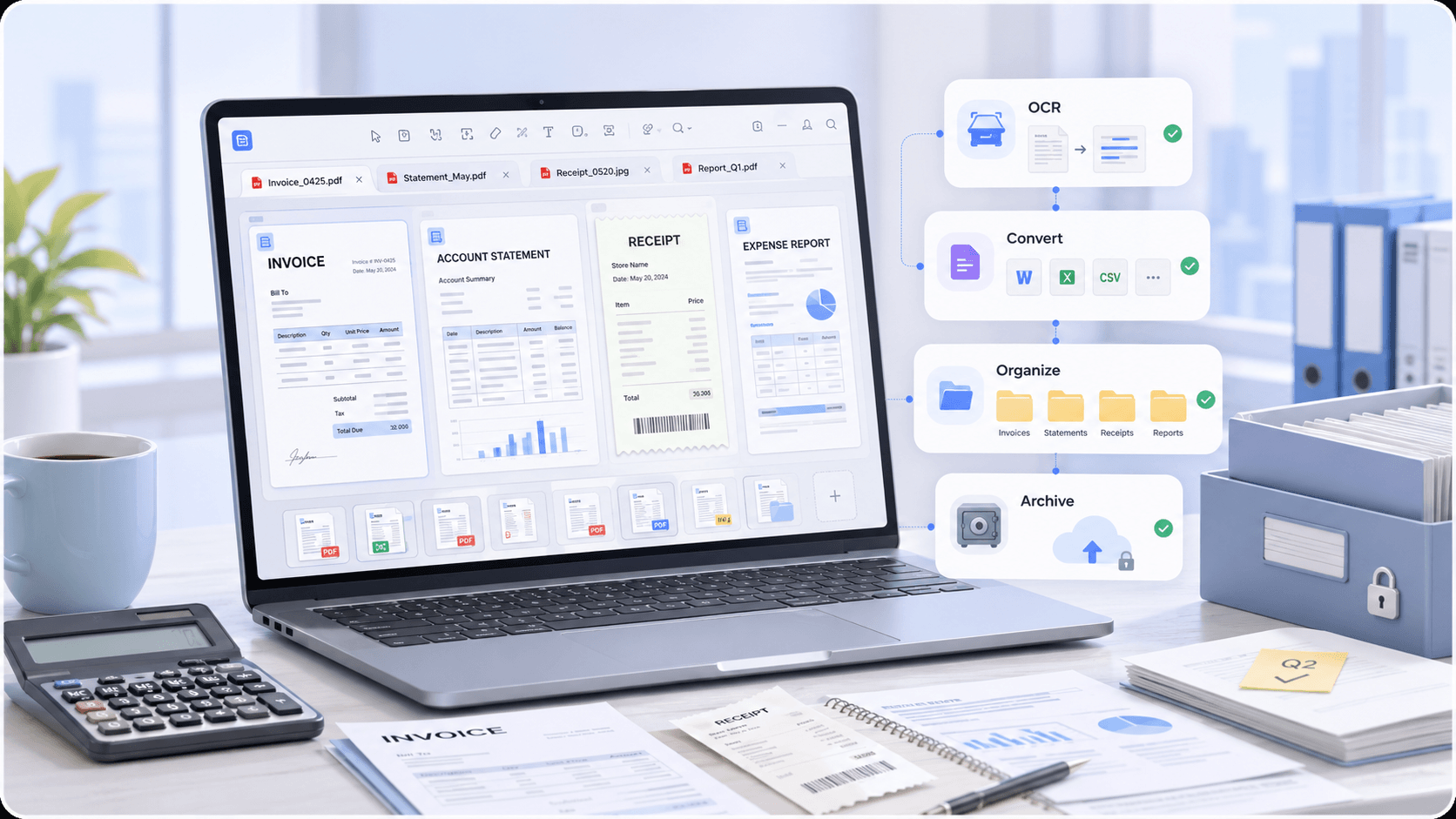 Para finanças e contabilidade