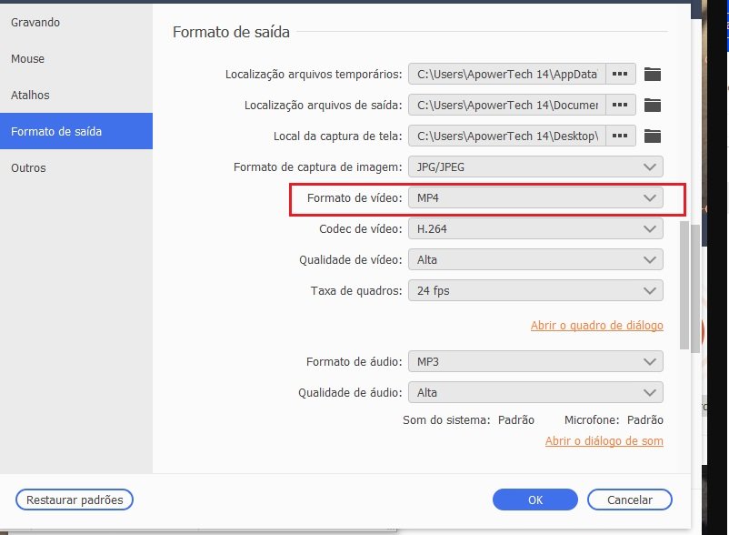 sgp portuguese video output