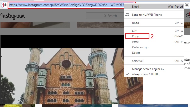 download instagram video on pc online step 1