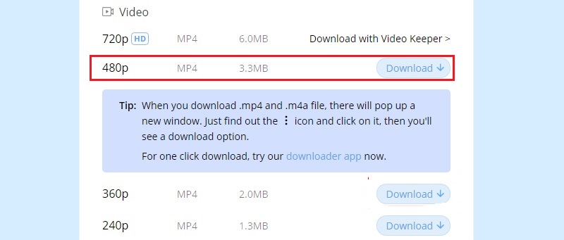 download instagram video on pc online step 5