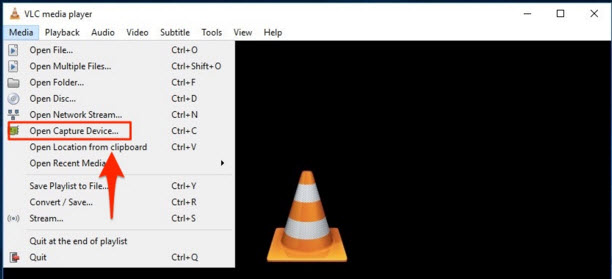 vlc open capture device