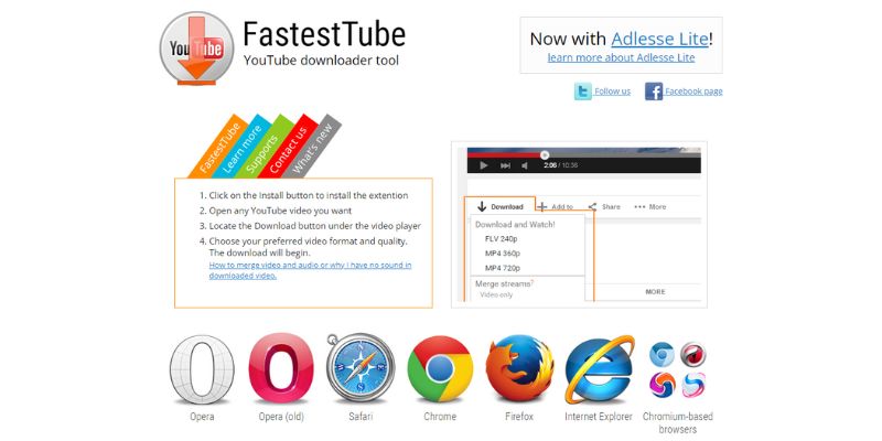 fastesttube as opera video downloader