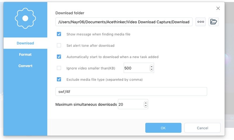 vm onfig output format