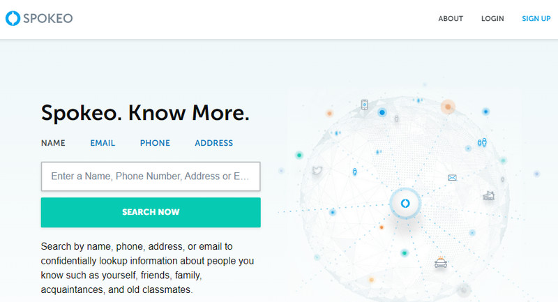 spokeo interface
