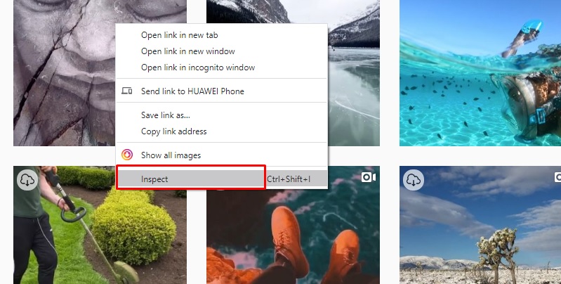 guardar vídeo do instagram no pc código fonte