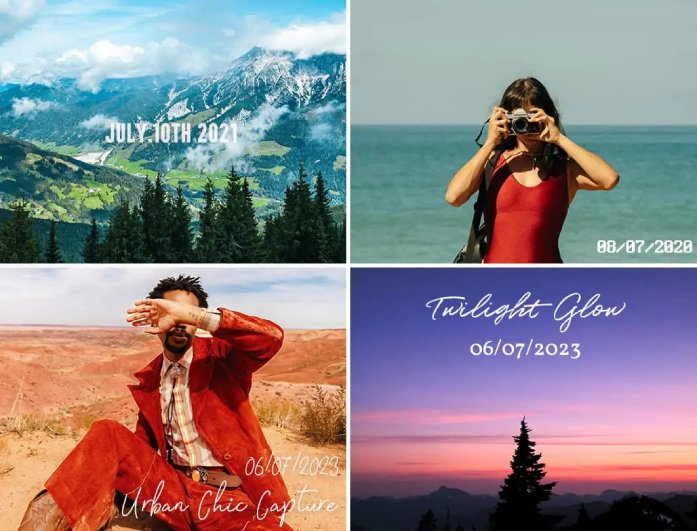 add date to photos the way you like