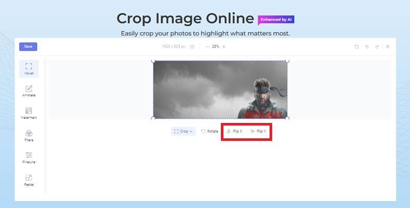 flip image