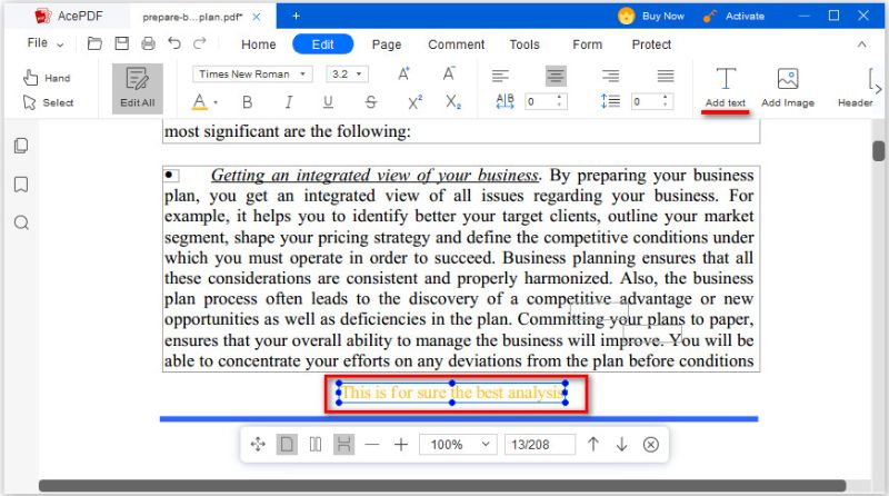 edit pdf text