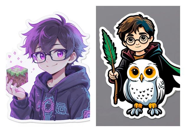 crie adesivos para posts em mídias sociais