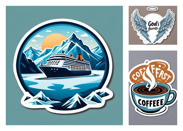 gere adesivos para branding