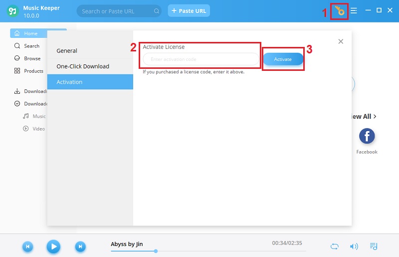 activate purchased license