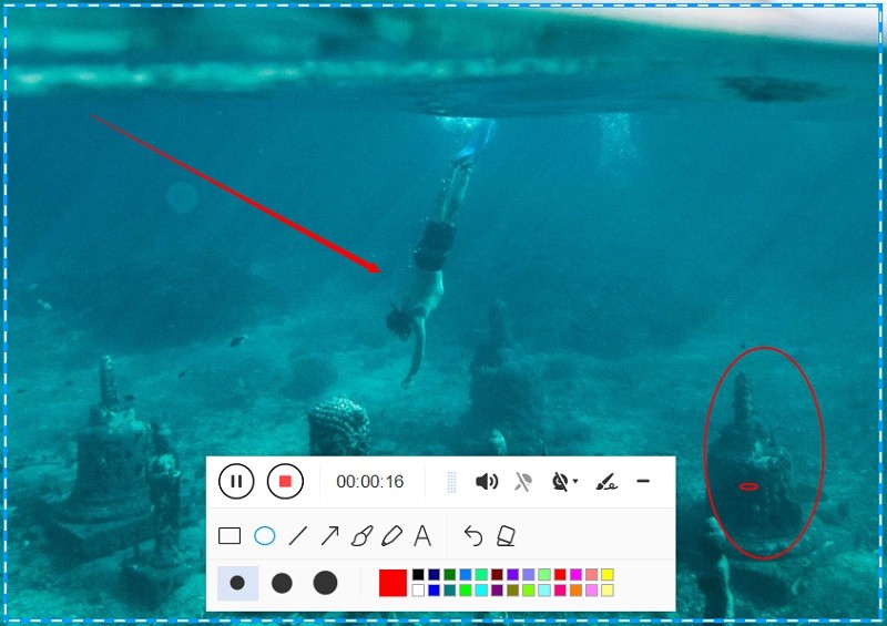 annotate while recording