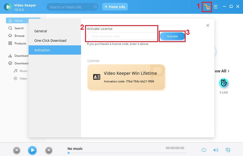 register and activate program