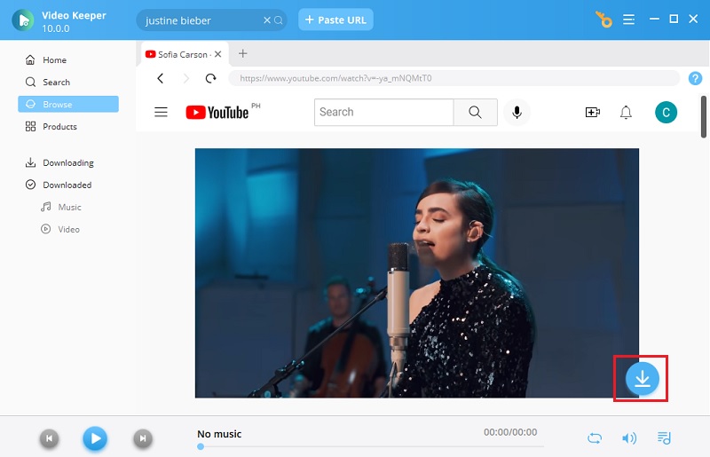 click the download button
