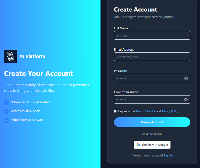 faça login ou crie uma conta