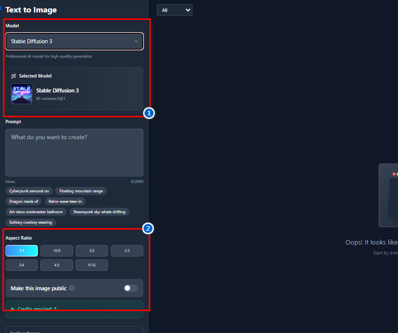 modificar as configurações