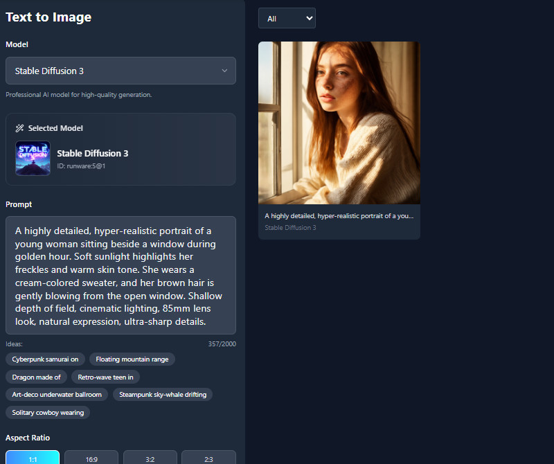 gerar a imagem a partir do texto