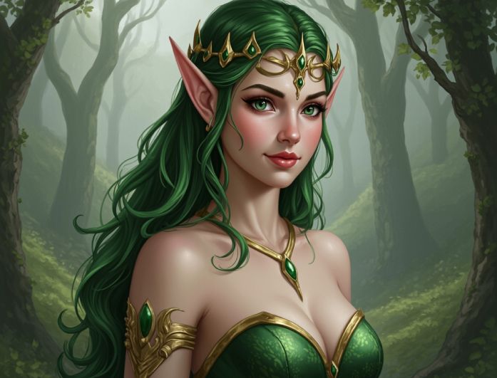 gere arte de personagens de fantasia
