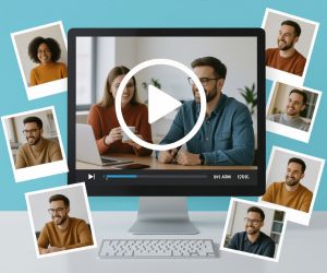vídeo com efeitos de foto