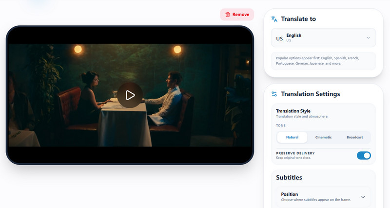 Personalizar as configurações de tradução