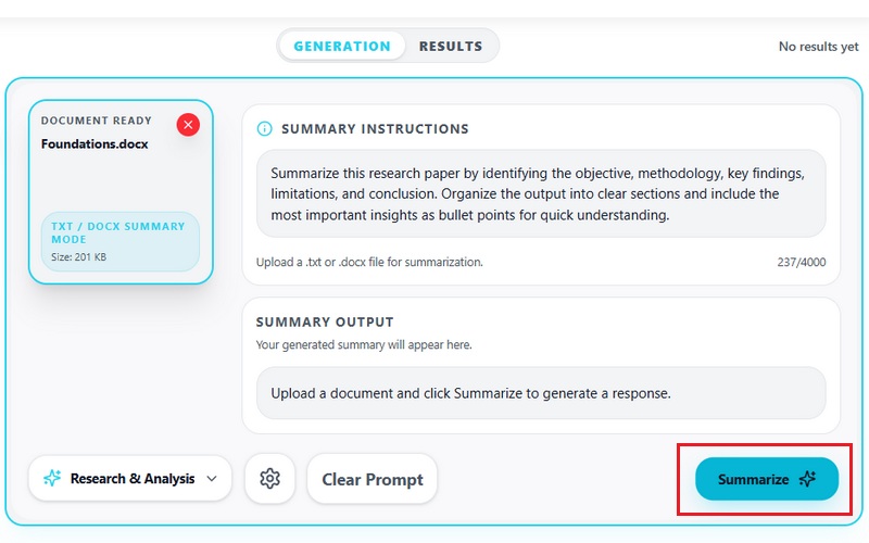 Analisar o conteúdo do documento
