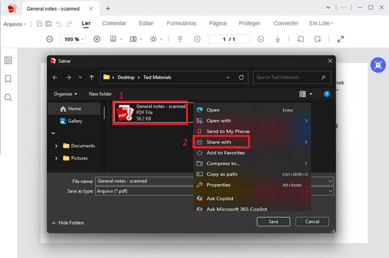 salvar o PDF final
