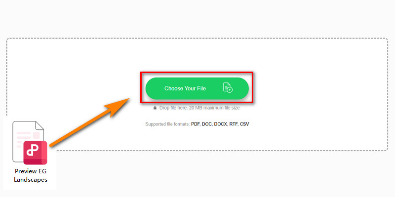 importar PDF e escolher saída