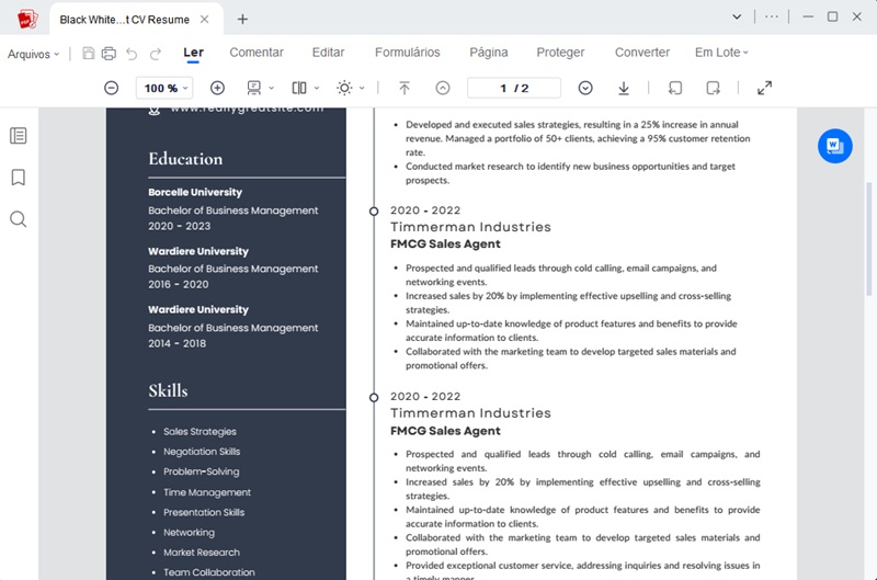 Revisar a consistência da formatação e do layout