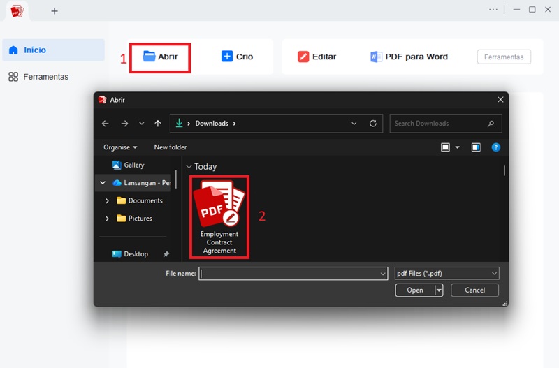 importar PDF