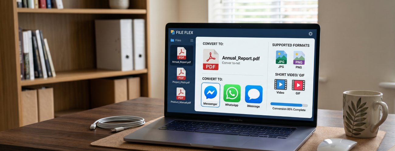 converter PDF para aplicativos de mensagens