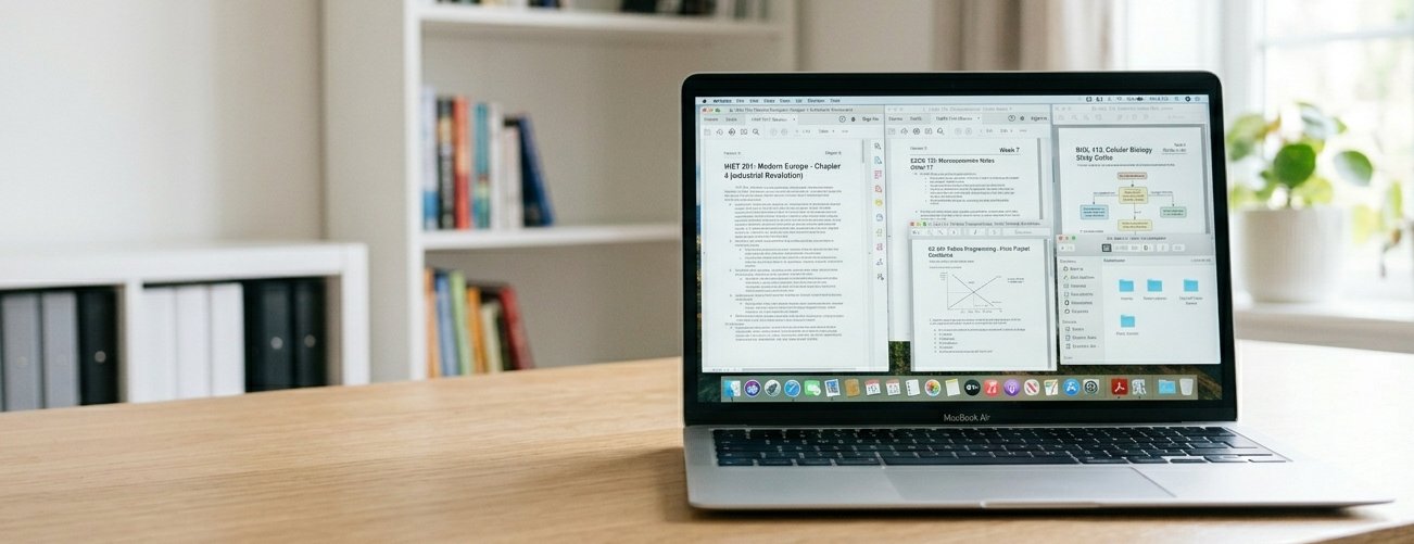 agrupar materiais de estudo