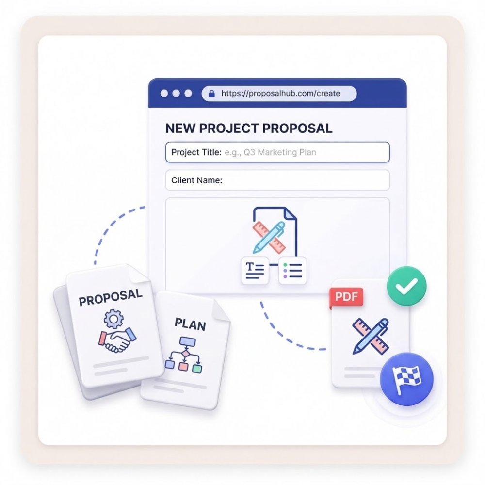 Criar propostas ou planos de projeto