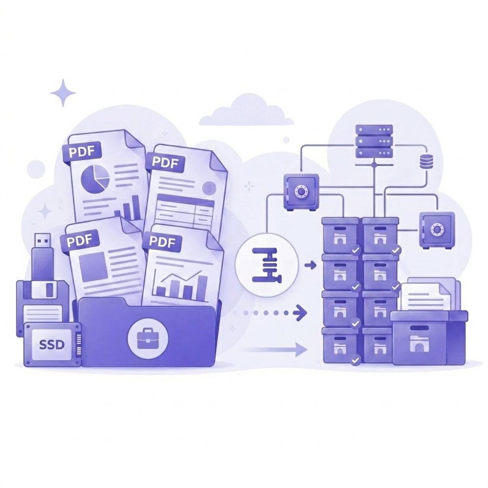 Comprimir PDF para armazenamento