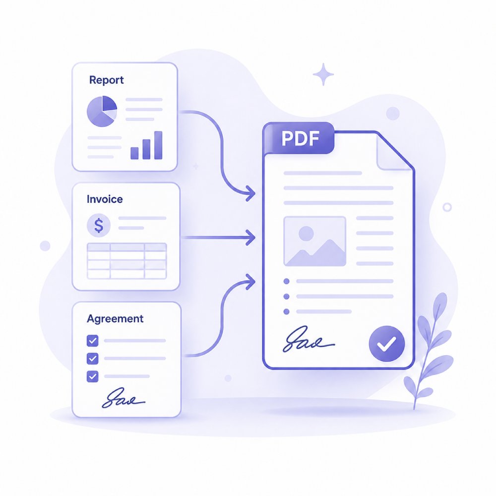 Criar PDFs de modelos
