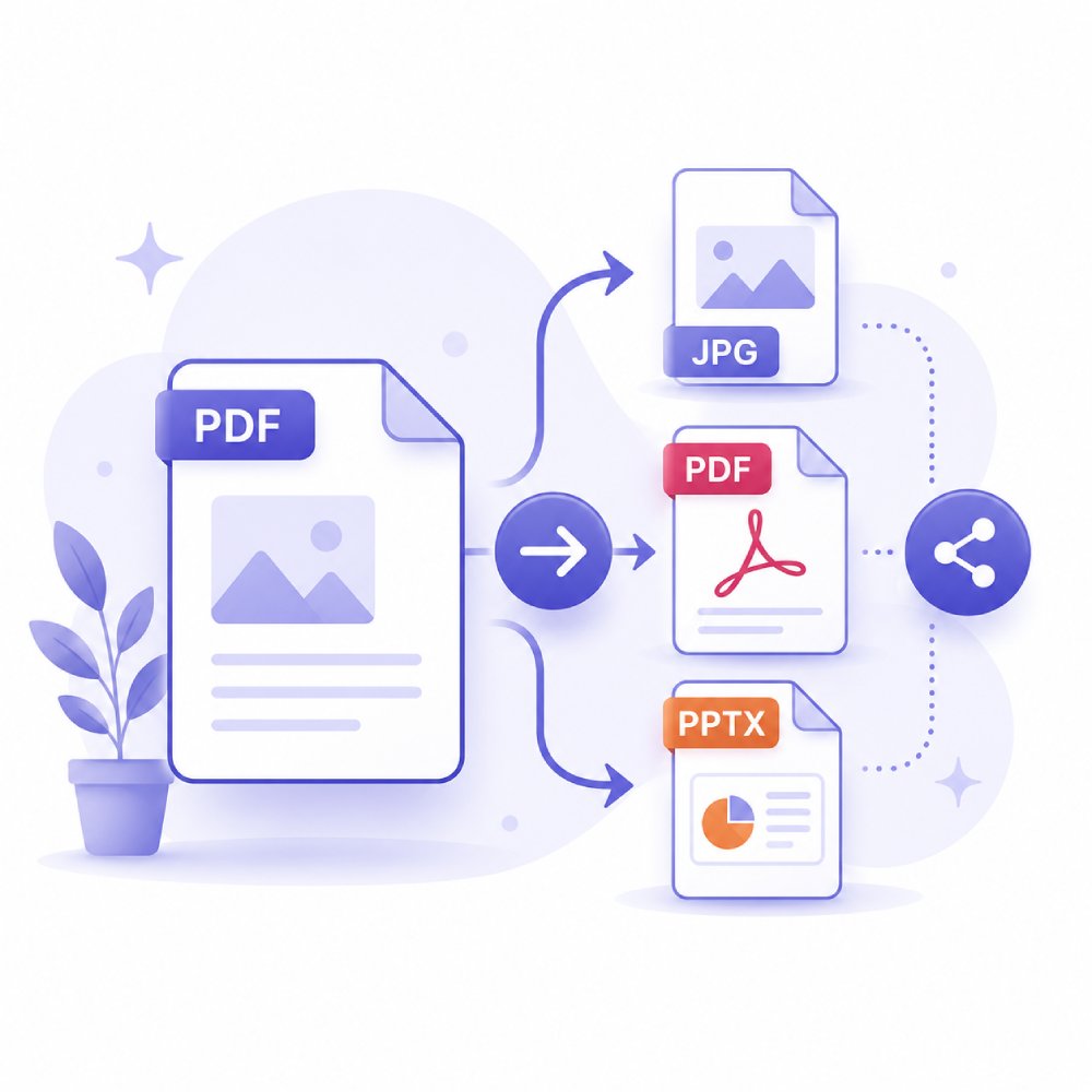 Converter PDFs para compartilhar