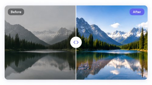 Melhorador de fotos com IA