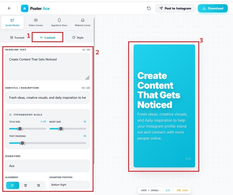adicionar o texto principal