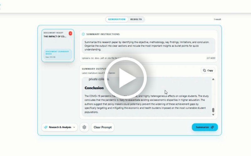 Resumidor de documentos com IA