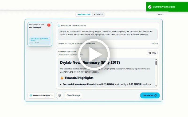 Analisar documentos PDF com IA