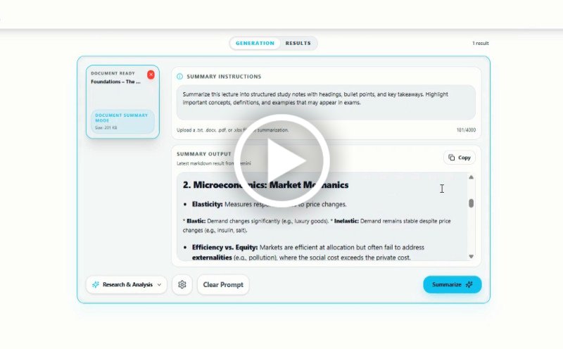 gerar anotações de estudo a partir de documentos com IA