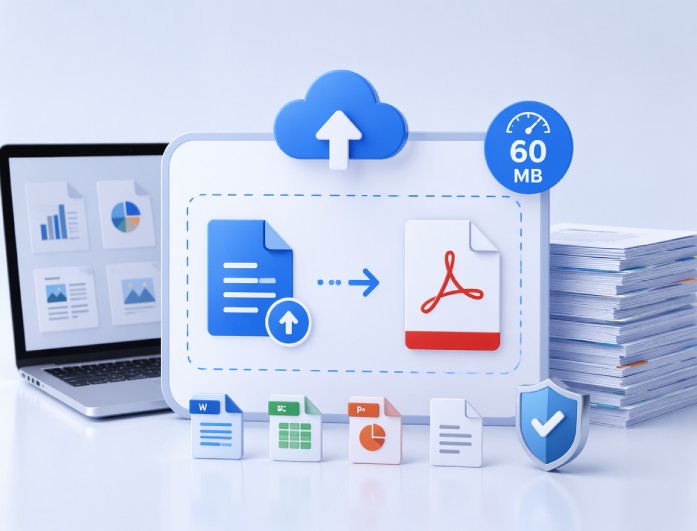 enviar documentos de até 60MB