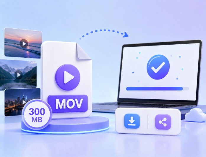 Compatível com arquivos de até 300 MB
