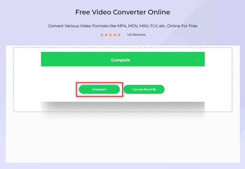 Baixar o vídeo convertido