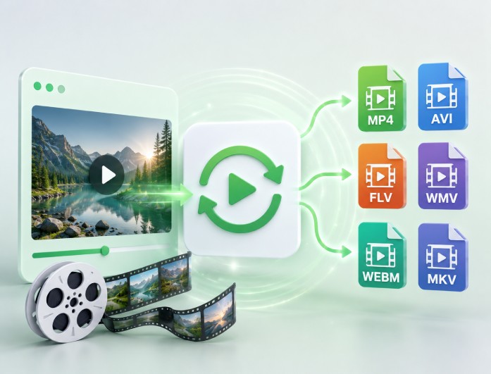 Vários formatos de vídeo compatíveis