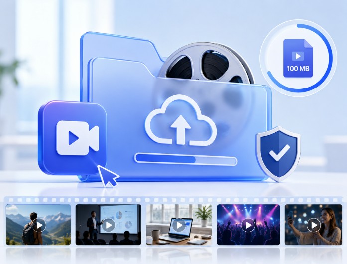 Compatível com arquivos de até 100 MB