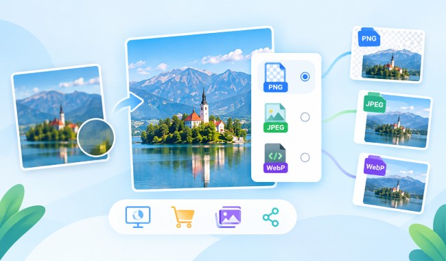 exportar em formatos populares