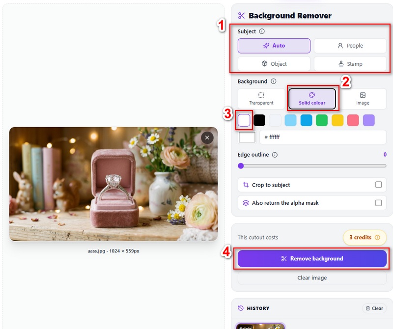 remover e substituir o fundo